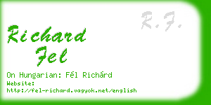 richard fel business card
